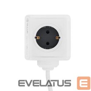 Consumer electronics Tellur  Power Cube Extended, Power strip 4 Outlets + 2xUSB ports, 1.5m cable white 