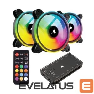 Aušintuvai White Shark  GCF-S028-004 Nebula-2 Black ARGB Kit 