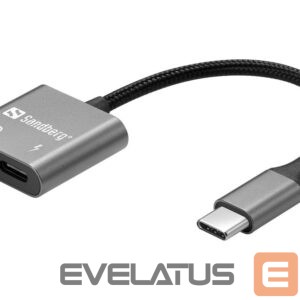 Laadijad ja juhtmed Sandberg  136-67 USB-C Audio Adapter PD65W 