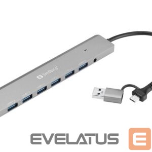 Üleminek Sandberg  136-66 USB-C/A to 7 x USB 3.0 Hub 