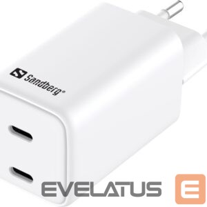 Cables and wires Sandberg  441-56 AC Charger Dual USB-C PD65W EU 