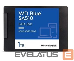 Hard drive SSD Western Digital  SSD||Blue SA510|1TB|SATA 3.0|Write speed 510 MBytes/sec|Read speed 560 MBytes/sec|2,5"|TBW 400 TB|MTBF 1750000 hours|WDS100T3B0A 