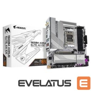 Motherboard for AMD processors Gigabyte  Mainboard||AMD B650|SAM5|Micro-ATX|Memory DDR5|Memory slots 4|1xPCI-Express 4.0 4x	|1xPCI-Express 4.0 16x|2xM.2|1xHDMI|1xDisplayPort|4xUSB 2.0|7xUSB 3.2|1xUSB-C|1xOptical S/PDIF|1xRJ45|2xAudio port|B650MAELITEAXICE1.1 