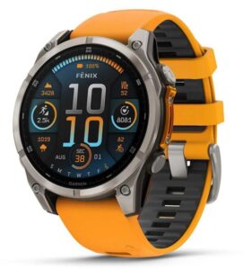Išmanusis laikrodis Garmin  SMARTWATCH FENIX 8 SAPPHIRE/ORANGE 51mm 010-02905-11 
