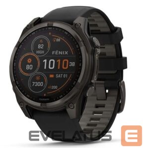 Išmanusis laikrodis Garmin  SMARTWATCH FENIX 8 SAPP. SOLAR/BLACK/GRAY 010-02907-11 