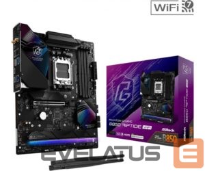 AMD procesoriaus pagrindinė plokštė Asrock  Mainboard||AMD B850|SAM5|ATX|Memory DDR5|Memory slots 4|1xPCI-Express 4.0 16x|1xPCI-Express 5.0 16x|1xM.2|1xHDMI|1xAudio-In|1xAudio-Out|8xUSB 2.0|9xUSB 3.2|3xUSB-C|1xOptical S/PDIF|1xRJ45|B850RIPTIDEWIFI 