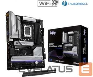 Motherboard for Intel processors Asrock  Mainboard||Intel B860 Express|LGA1851|ATX|Memory DDR5|Memory slots 4|1xPCI-Express 4.0 16x|1xPCI-Express 5.0 16x|1xM.2|1xHDMI|1xAudio-Out|1xMicrophone|6xUSB 2.0|6xUSB 3.2|1xUSB-C w/Thunderbolt|1xOptical S/PDIF|1xRJ45|B860LIVEMIXERWIFI 