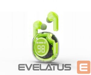 Laidinės ausinės Gembird  HEADSET BLUETOOTH/GREEN TWST-01-G 