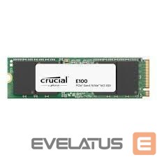 Kietasis diskas SDD Crucial  SSD||E100|480GB|M.2|PCIe Gen4|NVMe|3D NAND|Write speed 2500 MBytes/sec|Read speed 4500 MBytes/sec|CT480E100SSD8 
