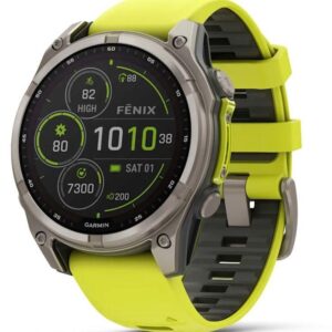 Nutikell Garmin  SMARTWATCH FENIX 8 SAPP. SOLAR/YELLOW 010-02906-21 