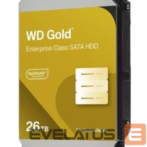 Kõvaketas HDD Western Digital  HDD||Gold|26TB|SATA|512 MB|7200 rpm|3,5"|WD261KRYZ 