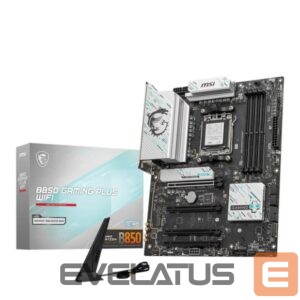 AMD protsessori emaplaat MSI  Mainboard||AMD B850|SAM5|ATX|Memory DDR5|Memory slots 4|4xPCI-Express 16x|3xM.2|1xDisplayPort|1xAudio-In|1xAudio-Out|1xMicrophone|4xUSB 2.0|2xUSB 3.2|2xUSB-C|1xOptical S/PDIF|1xRJ45|B850GAMINGPLUSWIFI 
