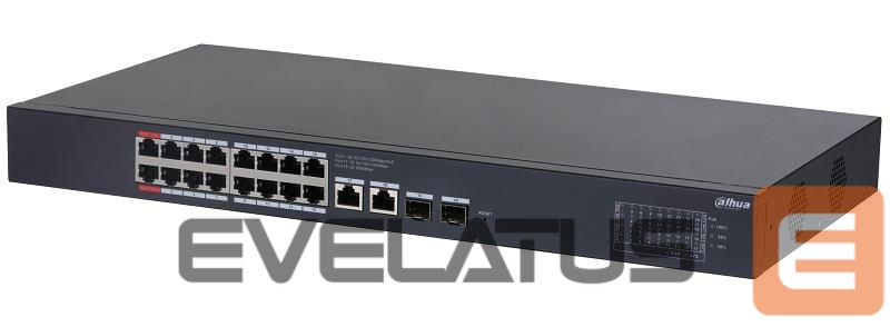 Võrgulülitid DAHUA Switch||Desktop/pedestal|Rack|16x10Base-T / 100Base-TX / 1000Base-T|2xSFP|PoE ports 16|CS4220-16GT-240