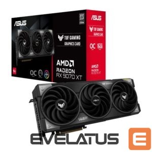 Graphic card / Video cards Asus  Graphics Card||AMD Radeon RX 9070 XT|16 GB|GDDR6|256 bit|PCIE 5.0 16x|Triple slot Fansink|1xHDMI|3xDisplayPort|TUF-RX9070XT-O16G-GAMING 