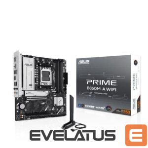 AMD protsessori emaplaat Asus  Mainboard||AMD B850|SAM5|Micro-ATX|Memory DDR5|Memory slots 4|1xPCI-Express 4.0 16x|1xPCI-Express 5.0 16x|3xM.2|1xHDMI|2xDisplayPort|4xUSB 2.0|4xUSB 3.2|1xRJ45|3xAudio port|PRIMEB850M-AWIFI 