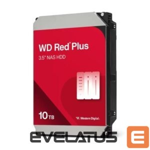 Hard drive HDD Western Digital  HDD||Red Plus|10TB|SATA|512 MB|7200 rpm|3,5"|WD100EFGX 
