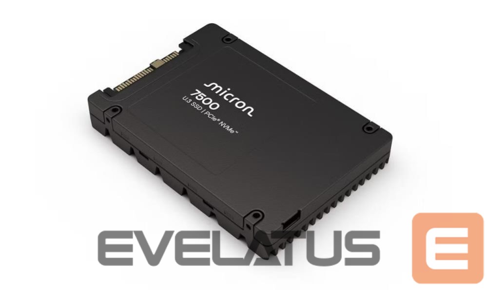 Kõvaketas SSD Micron SSD||SSD series 7500 MAX|800GB|PCIe Gen4|NVMe|NAND flash technology 3D NAND|Write speed 1400 MBytes/sec|Read speed 6800 MBytes/sec|Form Factor U.3|TBW 4380 TB|MTBF 2000000 hours|MTFDKCC800TGQ-1BK1DABYYR