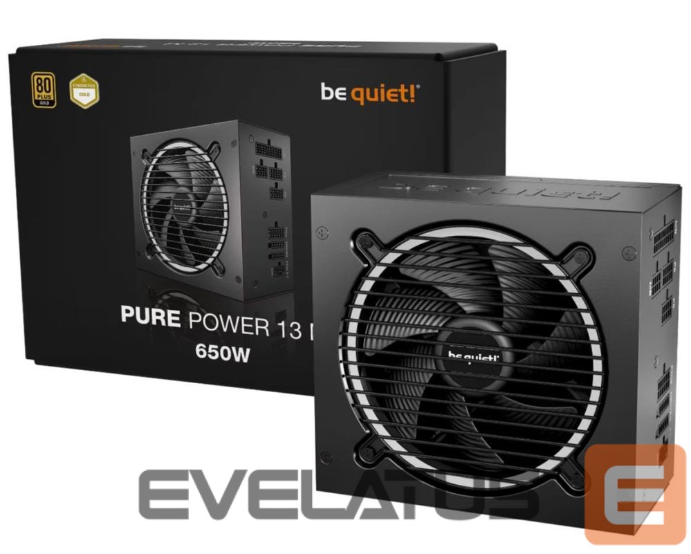 Toiteplokk BE QUIET Power Supply||Pure Power 13m|650 Watts|Efficiency 80 PLUS GOLD|PFC Active|MTBF 100000 hours|BP025EU