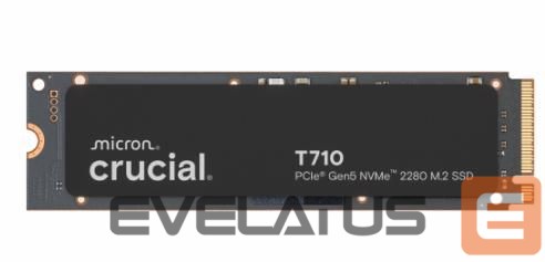 Kõvaketas SSD Crucial SSD||T710|1TB|M.2|PCIe Gen5|NVMe|Write speed 13700 MBytes/sec|Read speed 14900 MBytes/sec|TBW 600 TB|CT1000T710SSD8