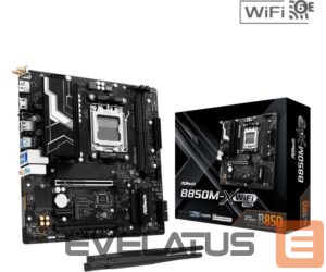 AMD procesoriaus pagrindinė plokštė Asrock  Mainboard||AMD B850|SAM5|Micro-ATX|Memory DDR5|Memory slots 2|B850M-XWIFIR2.0 
