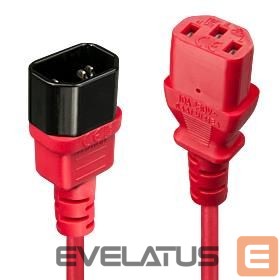 Adapteris LINDY  CABLE POWER IEC EXTENSION 1M/RED 30477 
