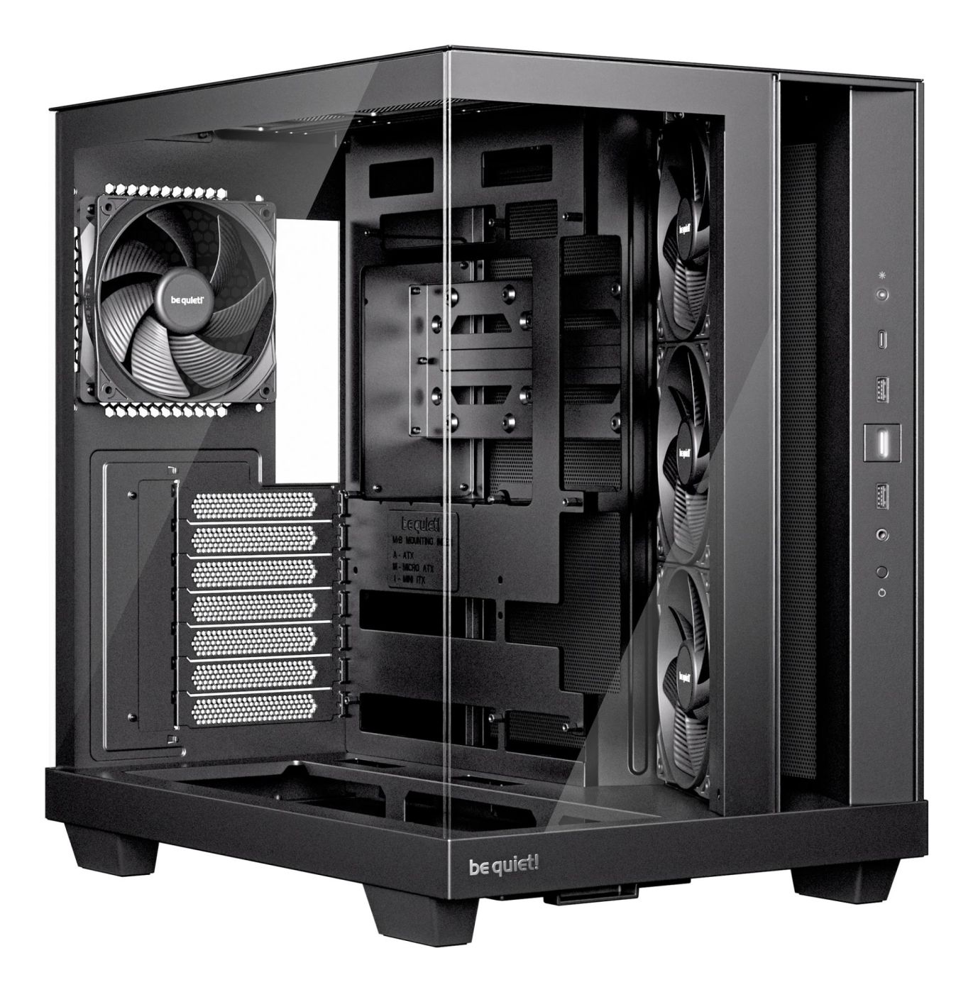 Arvuti korpus BE QUIET Case||ATX/micro ATX/Mini-ITX|Black|Midi Tower|PC|BGW83
