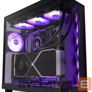 Computer case NZXT  Case||H6 Flow RGB|MidiTower|Case product features Transparent panel|Not included|ATX|MicroATX|MiniITX|Colour Black|CC-H61FB-R1 