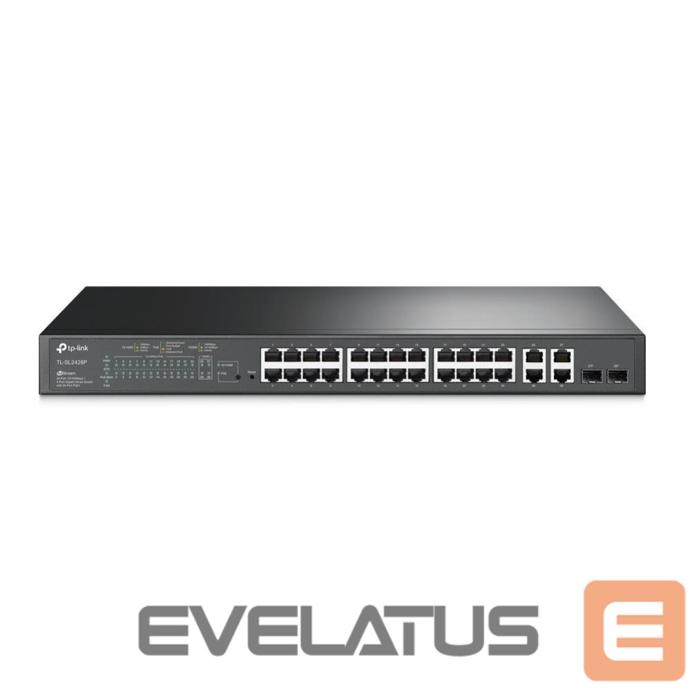 Commutator TP-Link Switch||SL2428P|Rack|PoE+ ports 24|250 Watts|SL2428P