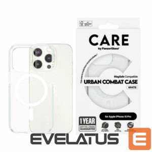 Aizmugurējais vāciņš Panzer Glass  CARE by PanzerGlass Urban Combat Case MagSafe for iPhone 15 Pro - White 