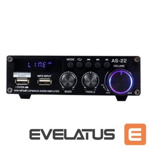 juhtmega kõlarid BlitzWolf  Blitzwolf AS-22 audio amplifier, 45W, Bluetooth 5.0, USB + remote control (black) 