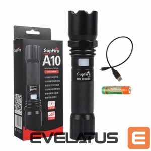 LED taskulamp Supcase  Flashlight Superfire A10, 550lm, USB 
