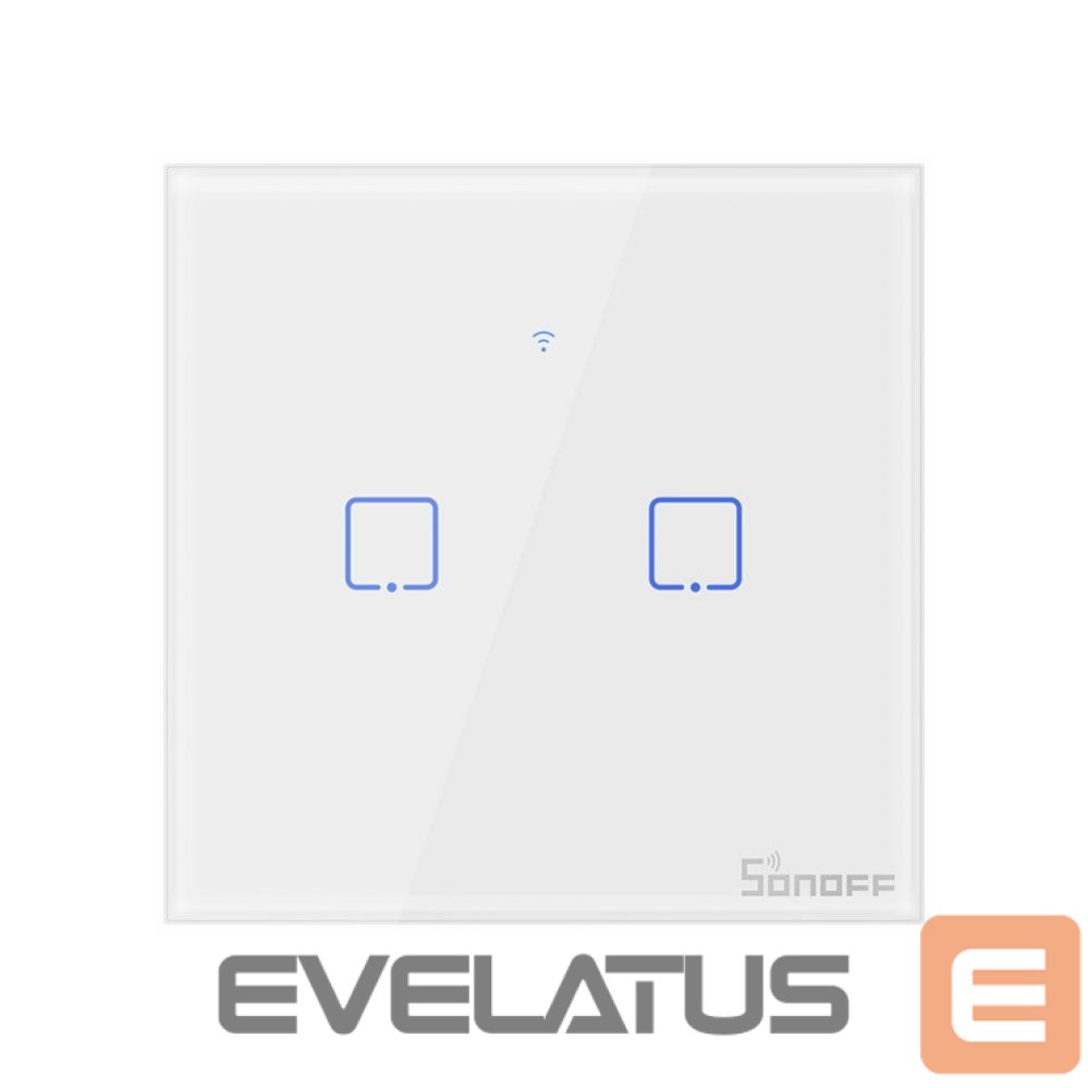 Nutikas seade Sonoff Smart Switch WiFi Sonoff T0 EU TX (2-channel)