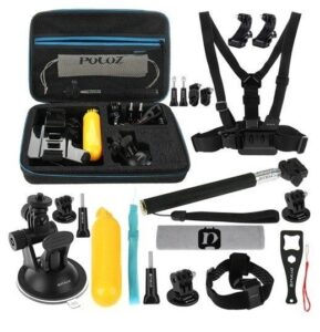 Sports camera Puller  Puluz 20 in 1 Accessories Ultimate Combo Kits for sports cameras PKT11 