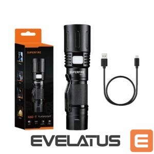 LED taskulamp Supcase  Flashlight Superfire X60-T, 1500lm, USB 