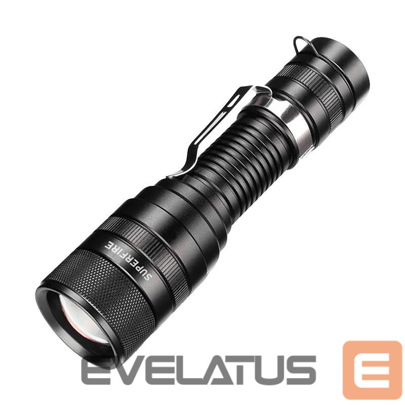 LED taskulamp Supcase Flashlight Superfire F5, 1100lm, USB