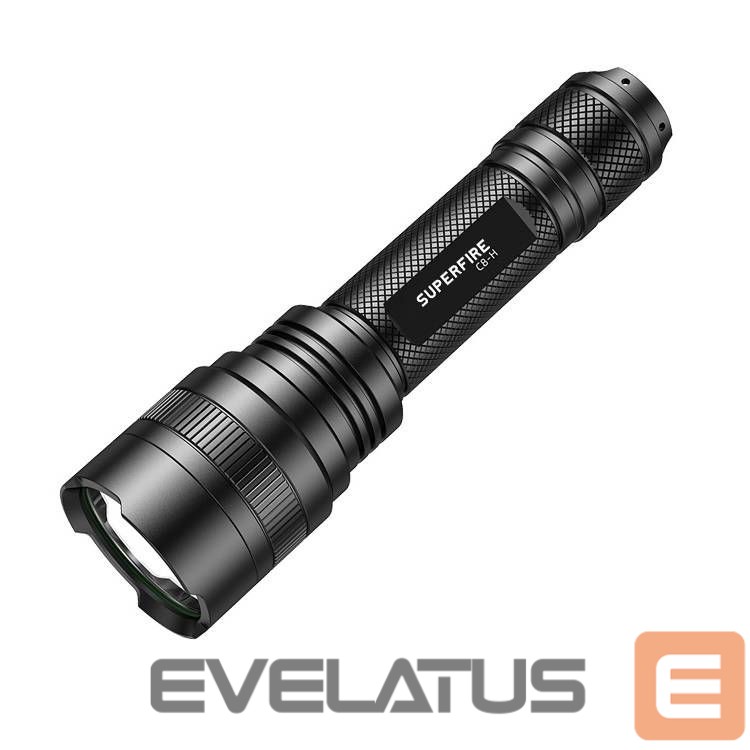 LED taskulamp Supcase Flashlight Superfire C8-H, 1200lm, USB