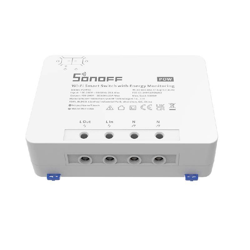 Droon Sonoff Smart WiFi switch with Energy Monitoring Sonoff POWR3 (25A/5500W)