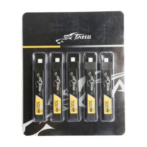 Server - Other Accessories Tattu  Tattu LiPo 300mAh 3.8V 75C 1S1P HV BT2.0.5 battery (5pcs) 