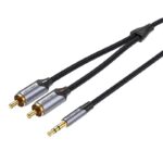 Adapteris Vention  Cable Audio 2xRCA to 3.5mm Vention BCNBI 3m (grey) 