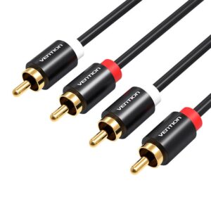 Converter Vention  Cable Audio 2xRCA male to 2xRCA male Vention VAB-R06-B200 2m (black) 