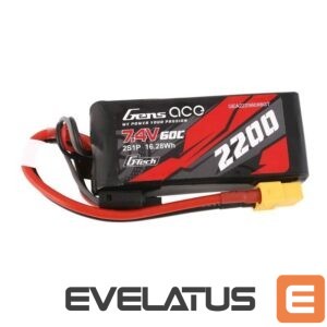 Server - Other Accessories Gens ace  GensAce G-Tech LiPo 2200mAh 7.4V 60C 2S1P XT60 Battery 