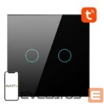 Išmanusis įrenginys Avatto  Smart Light Switch WiFi Avatto TS02-EU-B2 2 way (black) 