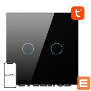 Nutikas seade Avatto  Smart Light Switch WiFi Avatto TS02-EU-B2 2 way (black) 