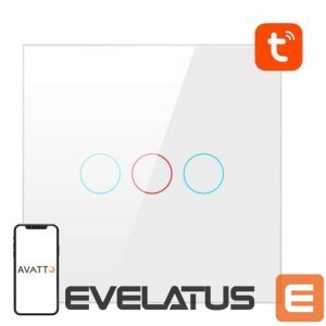 Nutikas seade Avatto  Smart Light Switch WiFi Avatto TS02-EU-W3 3 Way TUYA (white) 