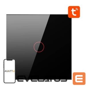 Nutikas seade Avatto  Smart Light Switch ZigBee Avatto ZTS02-EU-B1 1 Way TUYA (black) 