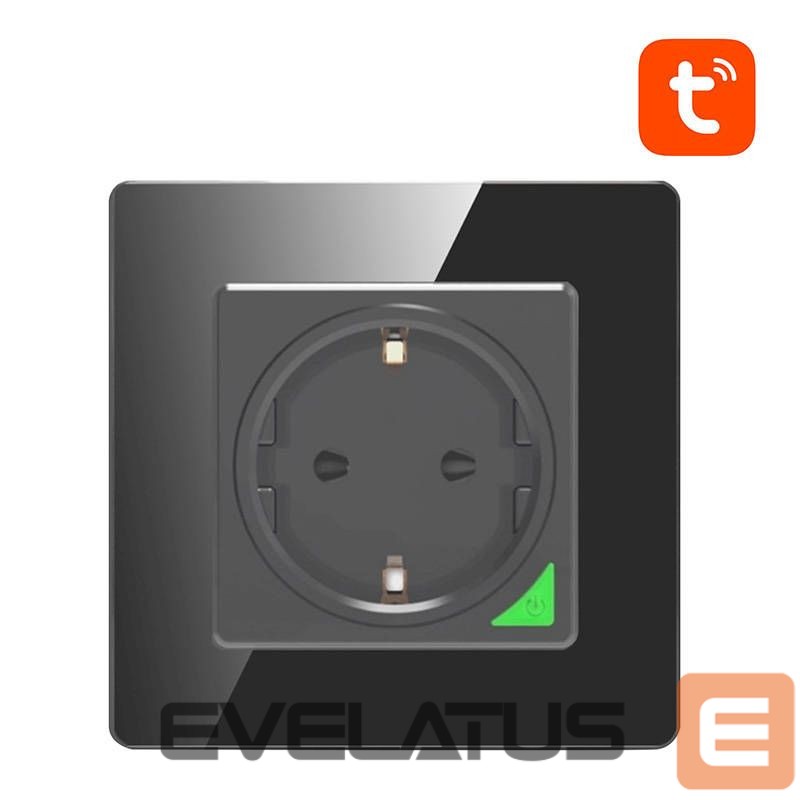 Smart device Avatto Smart WiFi Wall Socket Avatto N-WOT10-EU-B TUYA (black)