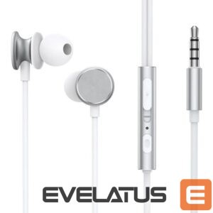 Wired headphones Joyroom  Wired Earphones JR-EW03, Half in Ear (Silver) 