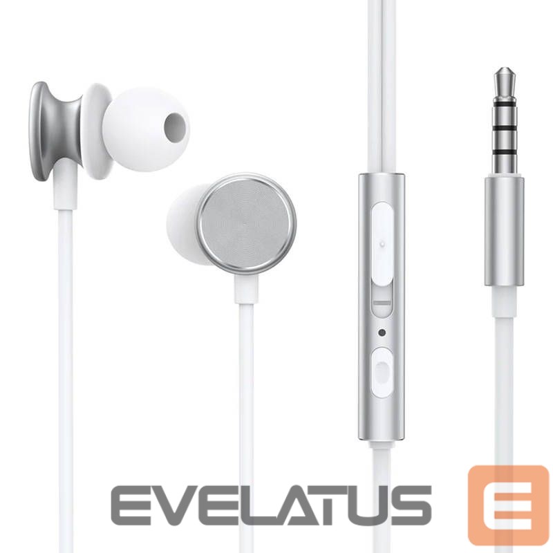 Kõrvaklapid Joyroom Wired Earphones JR-EW03, Half in Ear (Silver)