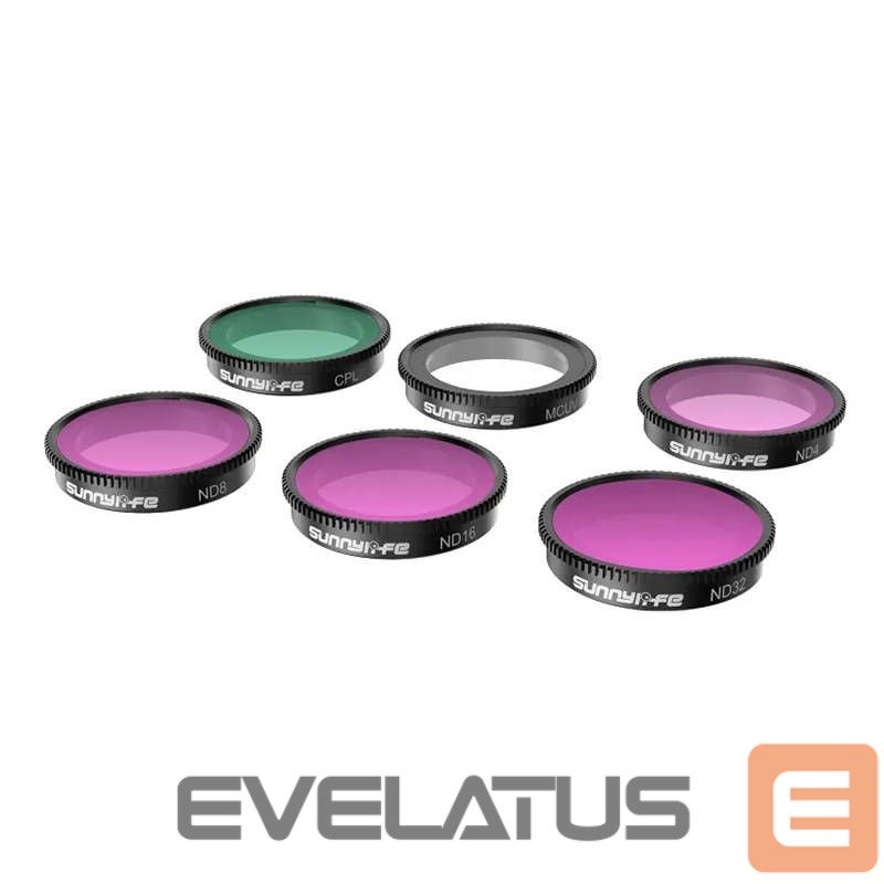 Camera accessory Sunnylife Set of 6 filters MCUV+CPL+ND4+ND8+ND16+ND32 Sunnylife for Insta360 GO 3/2