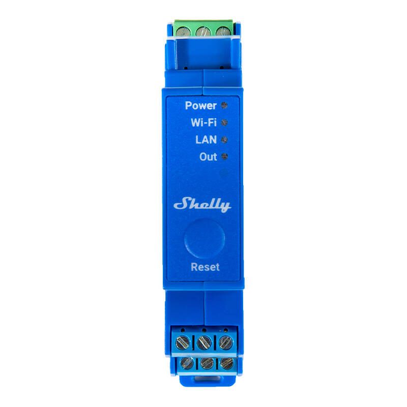 Droon Shelly DIN Rail Smart Switch Shelly Pro 1 with dry contacts, 1 channe;